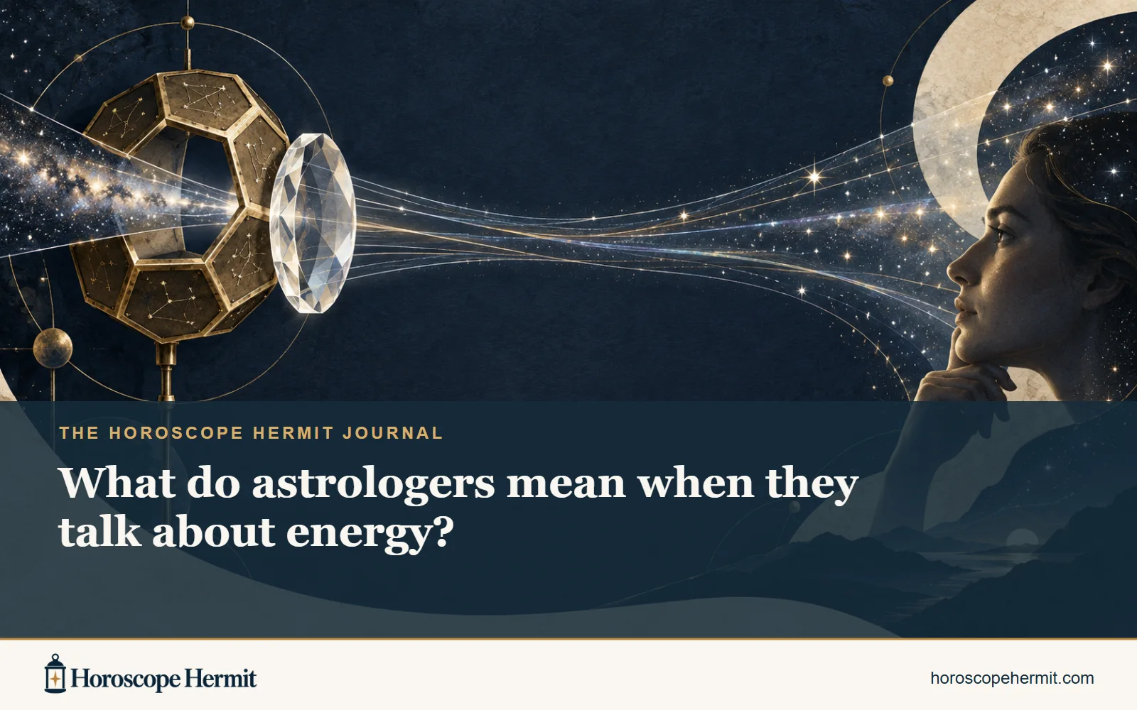 What do astrologers mean when they talk about energy? — Horoscope Hermit journal artwork